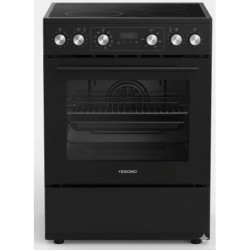 Eskimo ES-VC4034DLXBL Κεραμική μαύρη κουζίνα με ρολόι ΔΩΡΕΑΝ ΜΕΤΑΦΟΡΑ & ΔΩΡΟΕΠΙΤΑΓΗ ΑΝΑΚΥΚΛΩΣΗΣ 35Ε