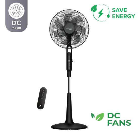 Ανεμιστήρας Επιδαπέδιος DC 40W με τηλεχειριστήριο Telemax WindMax28DC+